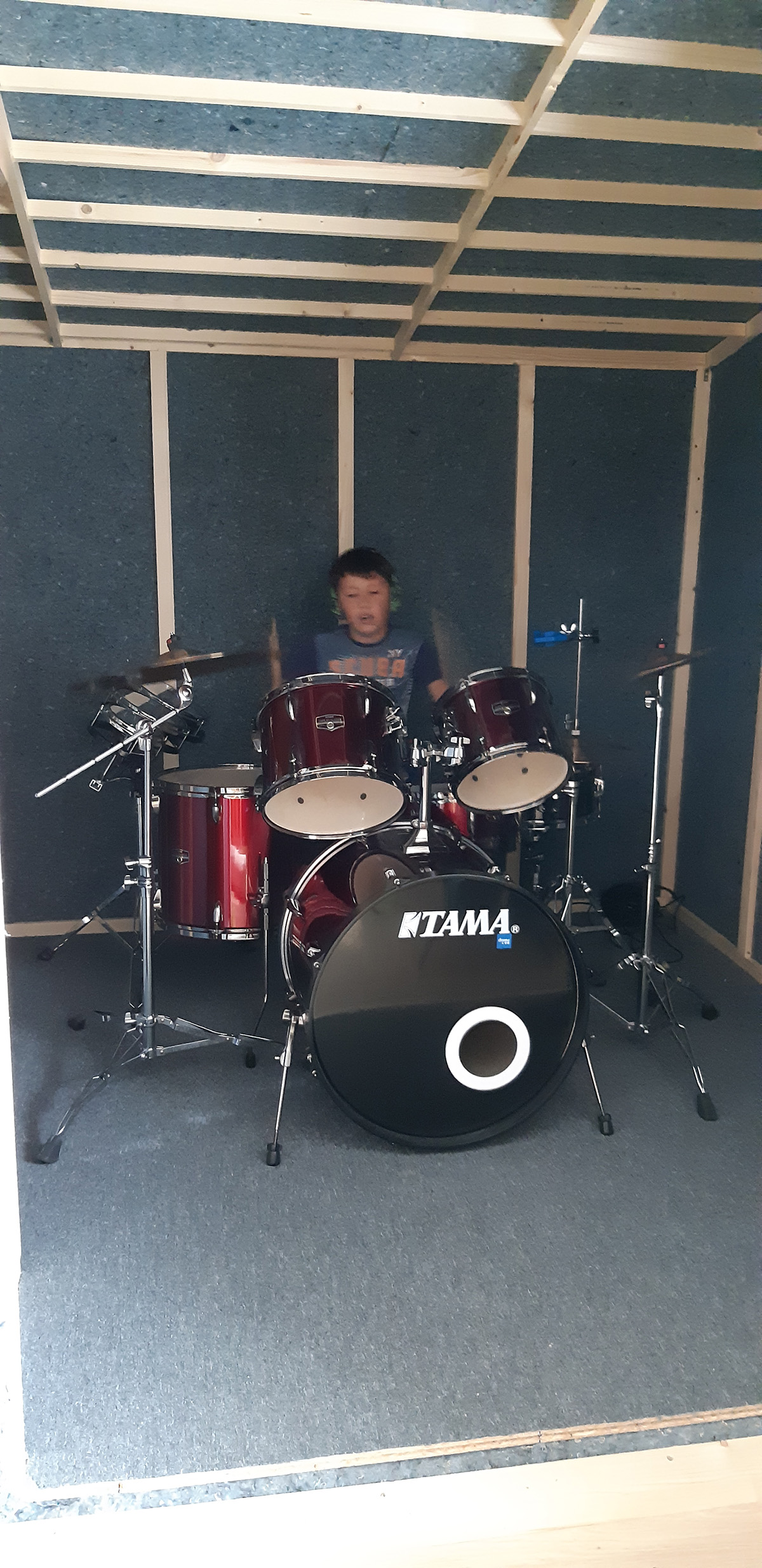Drum booth completed!
