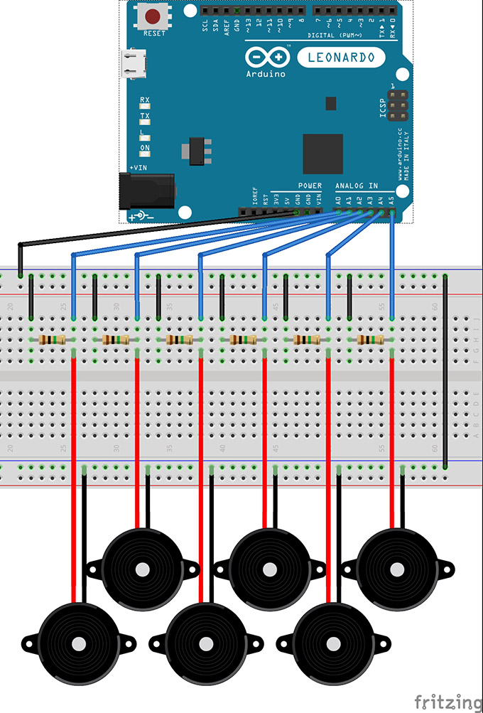 Asser sort Reactor DIY Arduino MIDI instrument | webtechie.be