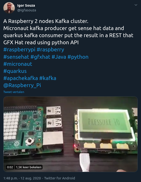 Kafka cluster on Raspberry Pi