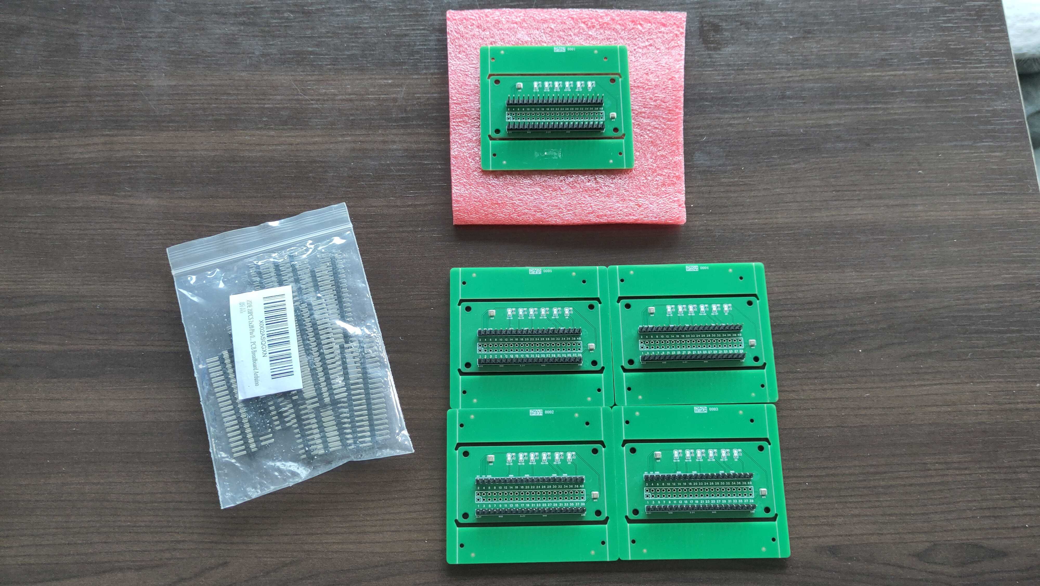 Arrival of the PCBs