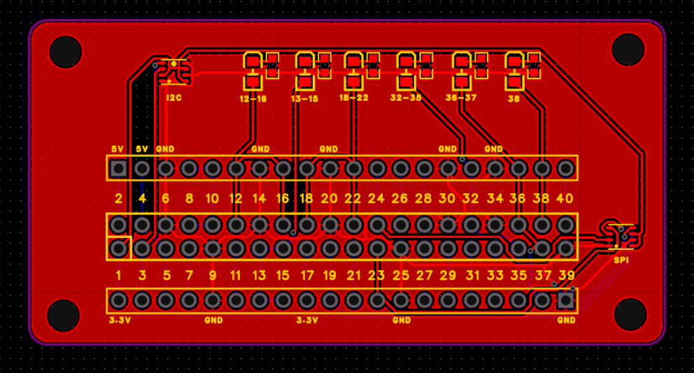 2D PCB view in EasyEDA