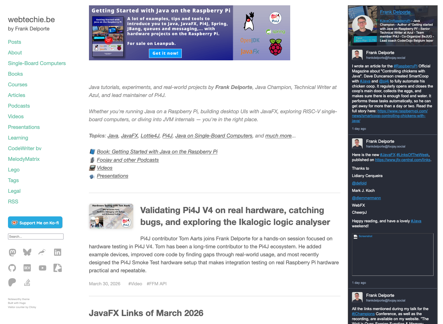 Previous version of webtechie.be