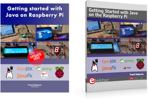Cover of ebook and paper book &ldquo;Getting Started with Java on the Raspberry Pi&rdquo;