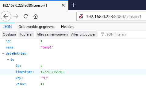 REST-service from the Pi