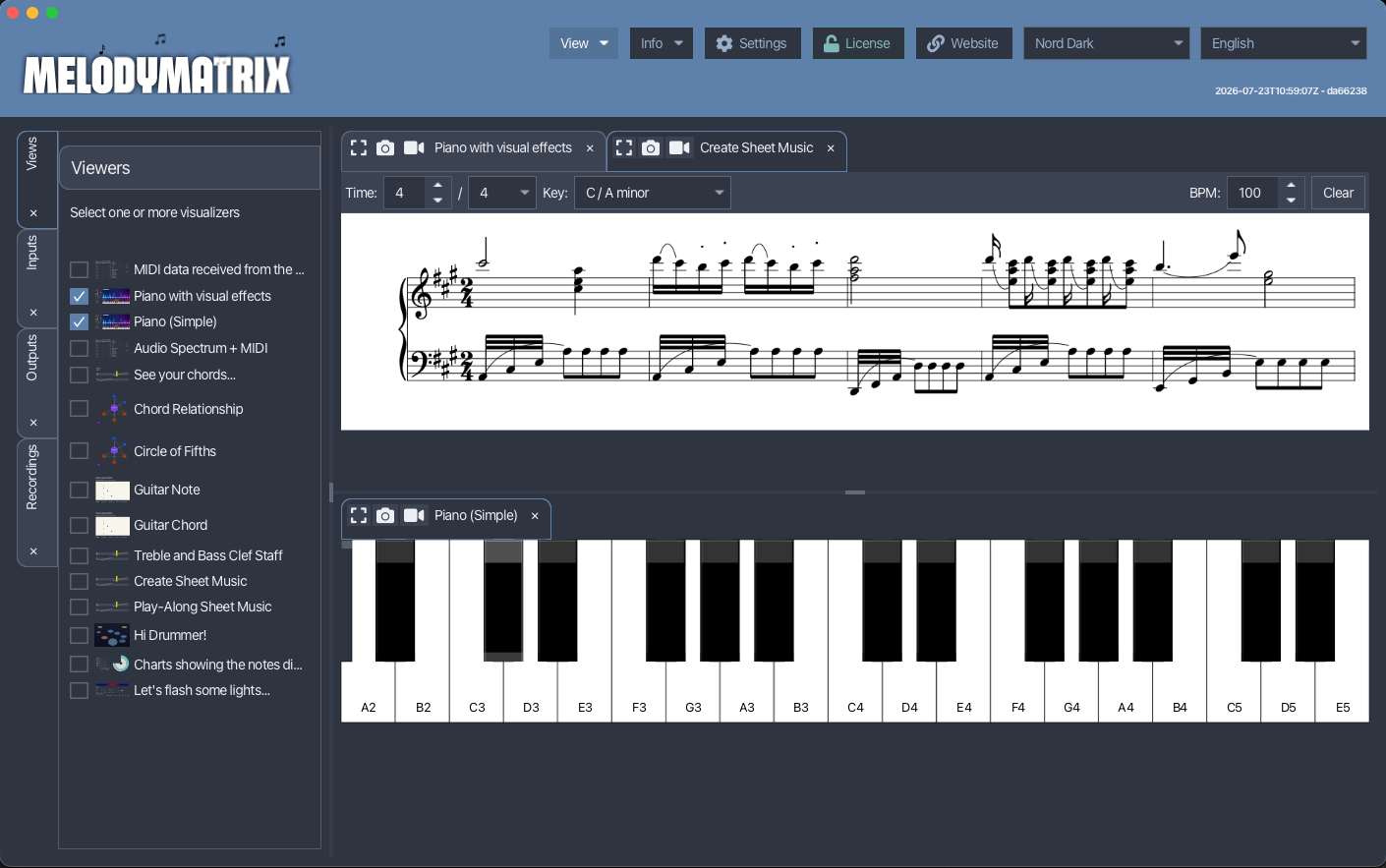 MelodyMatrix 2.0.0: Learn Section, Fly-Over 3D Sheet Music, and Audio-to-MIDI